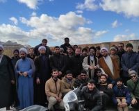 حضور طلاب حوزه علمیه حضرت صاحب‌الزمان سلام‌الله‌علیه در اجتماع ۹ دی، میدان انقلاب اصفهان