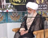 جلسه اخلاق با حضور آیت‌الله قرهی در جمع طلاب برگزار شد